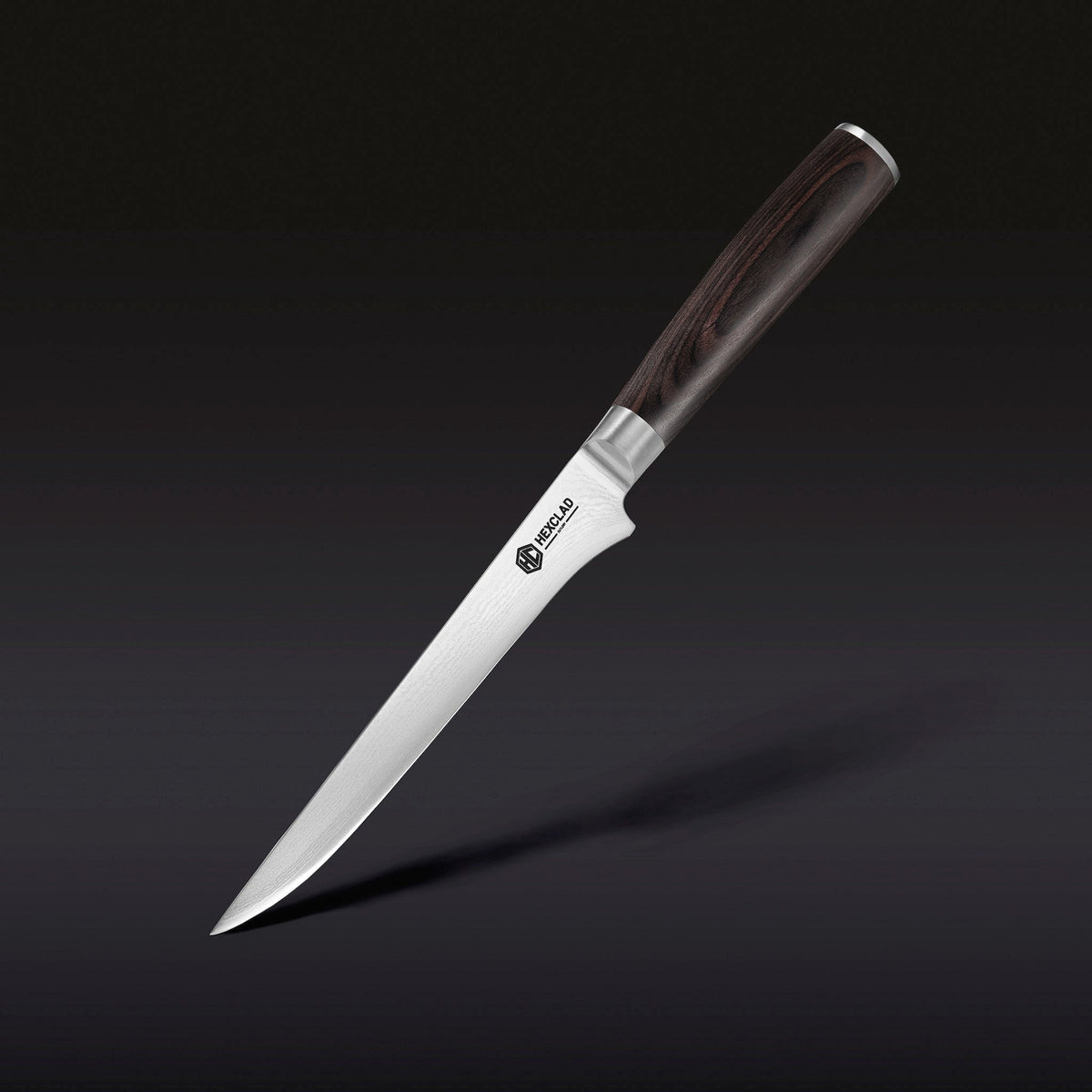 Damascus Steel Boning & Fillet Knife, 6" (Espresso)