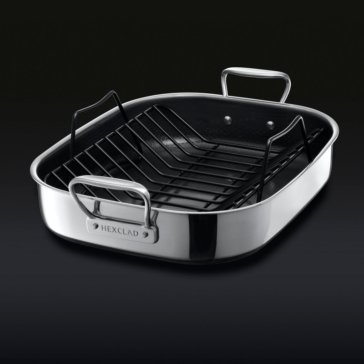 Large Hybrid Roasting Pan w/ Rack, 14" x 16"