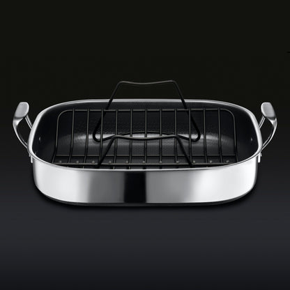 Large Hybrid Roasting Pan w/ Rack, 14" x 16"