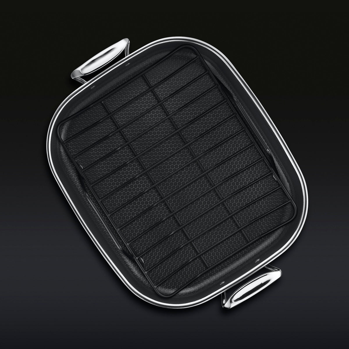 Large Hybrid Roasting Pan w/ Rack, 14" x 16"