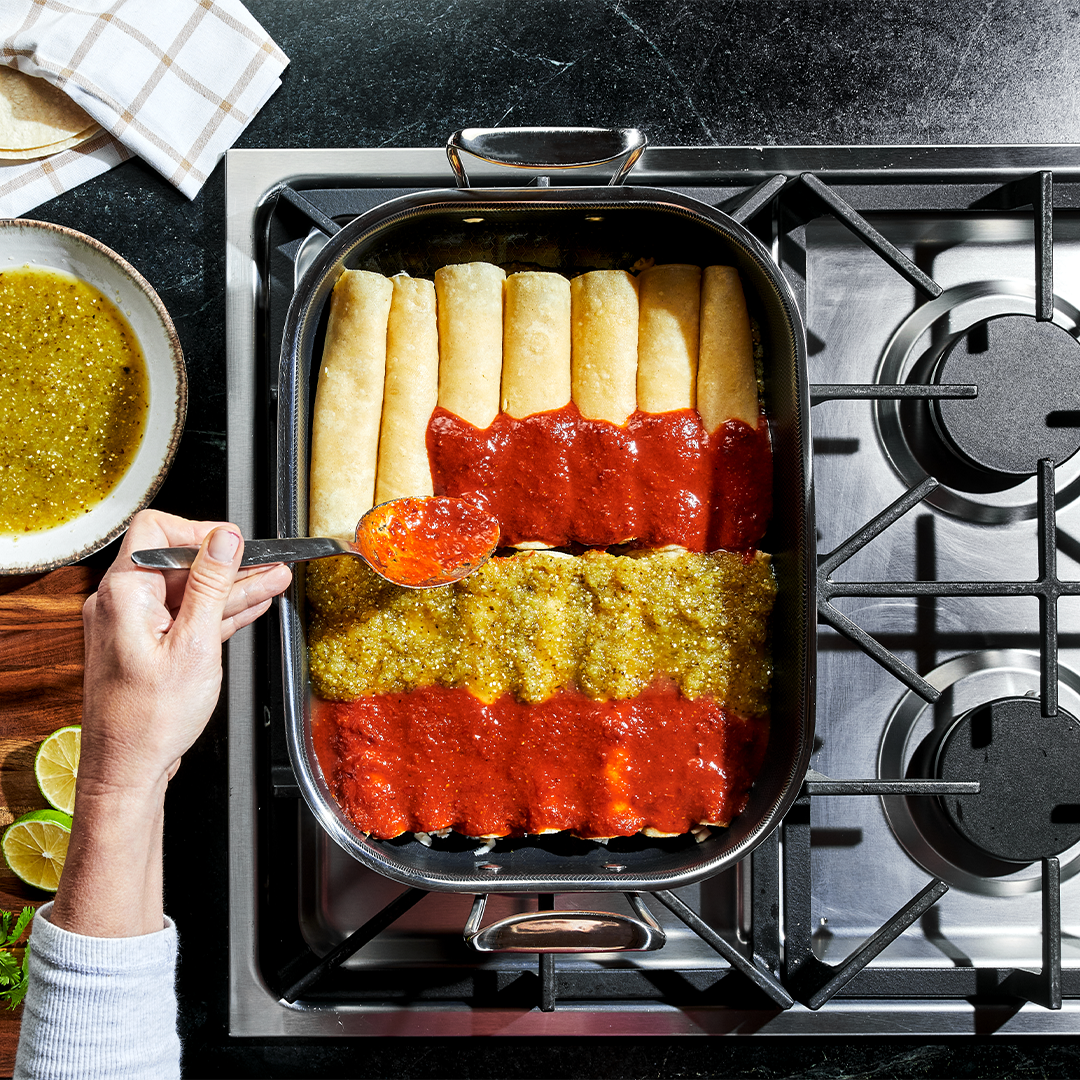 Small Hybrid Roasting Pan w/ Rack, 10" x 14"